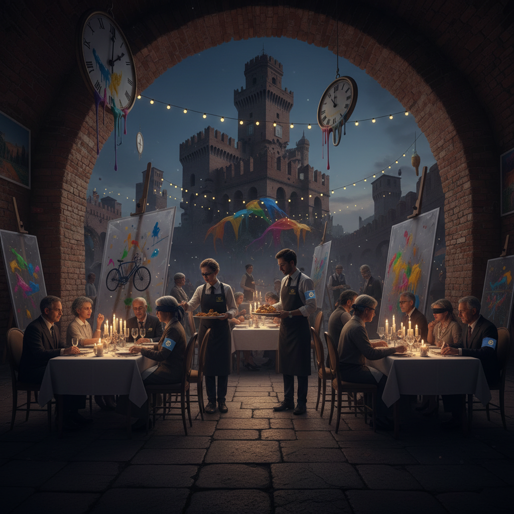 Cena al buio con l'associazione Ciechi