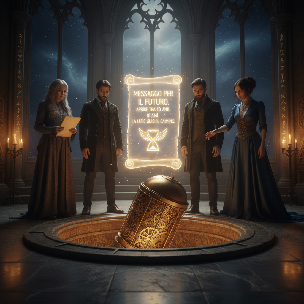 Time capsule- la macchina del tempo lascia un messaggio ai posteri che verrà letto tra 10 anni